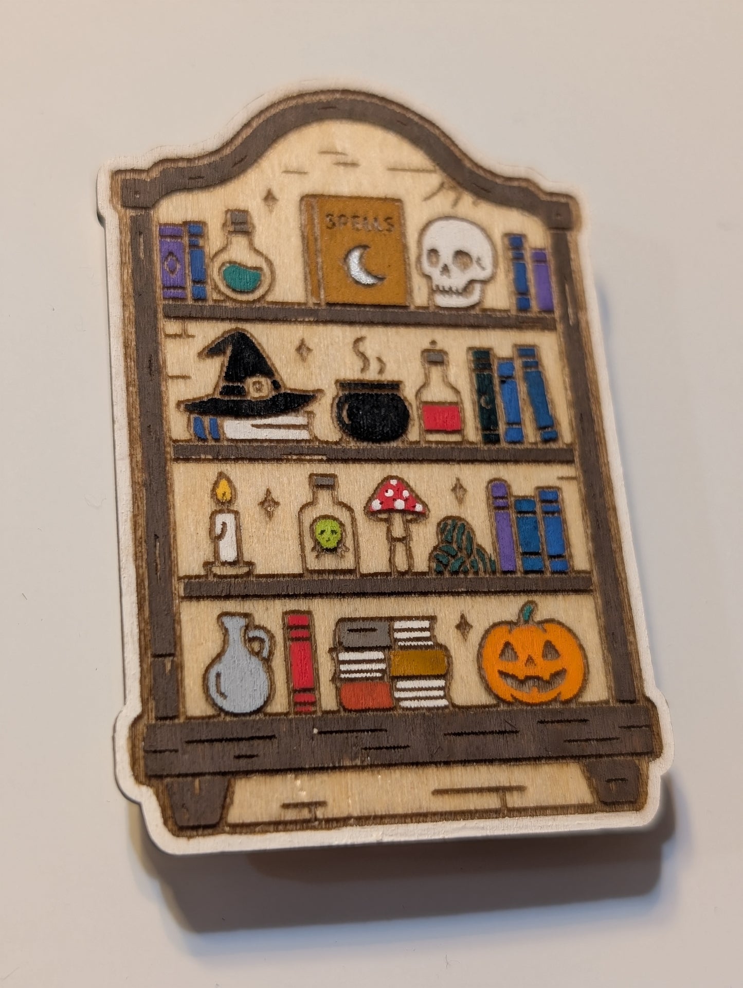 Witchy Bookshelf Magnet