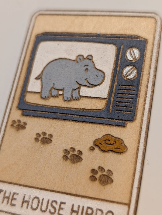 The House Hippo Tarot Magnet