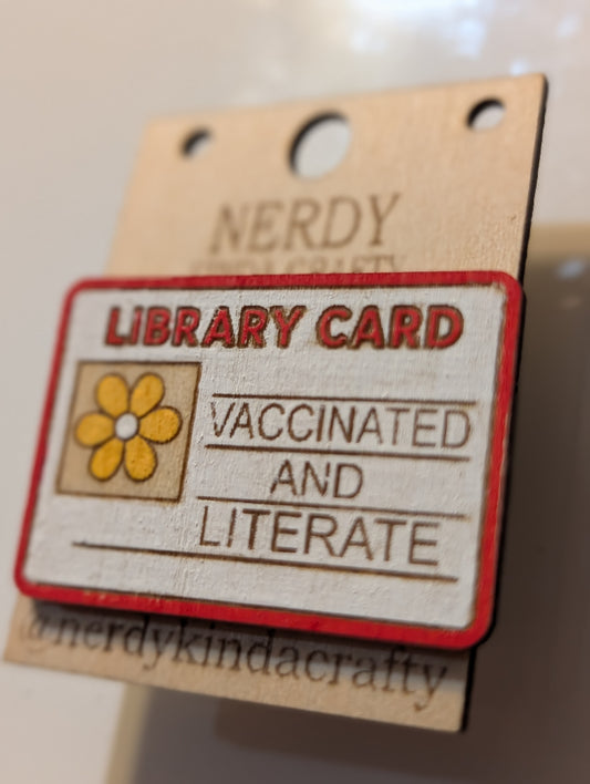 Vaccinated and Literate Pin