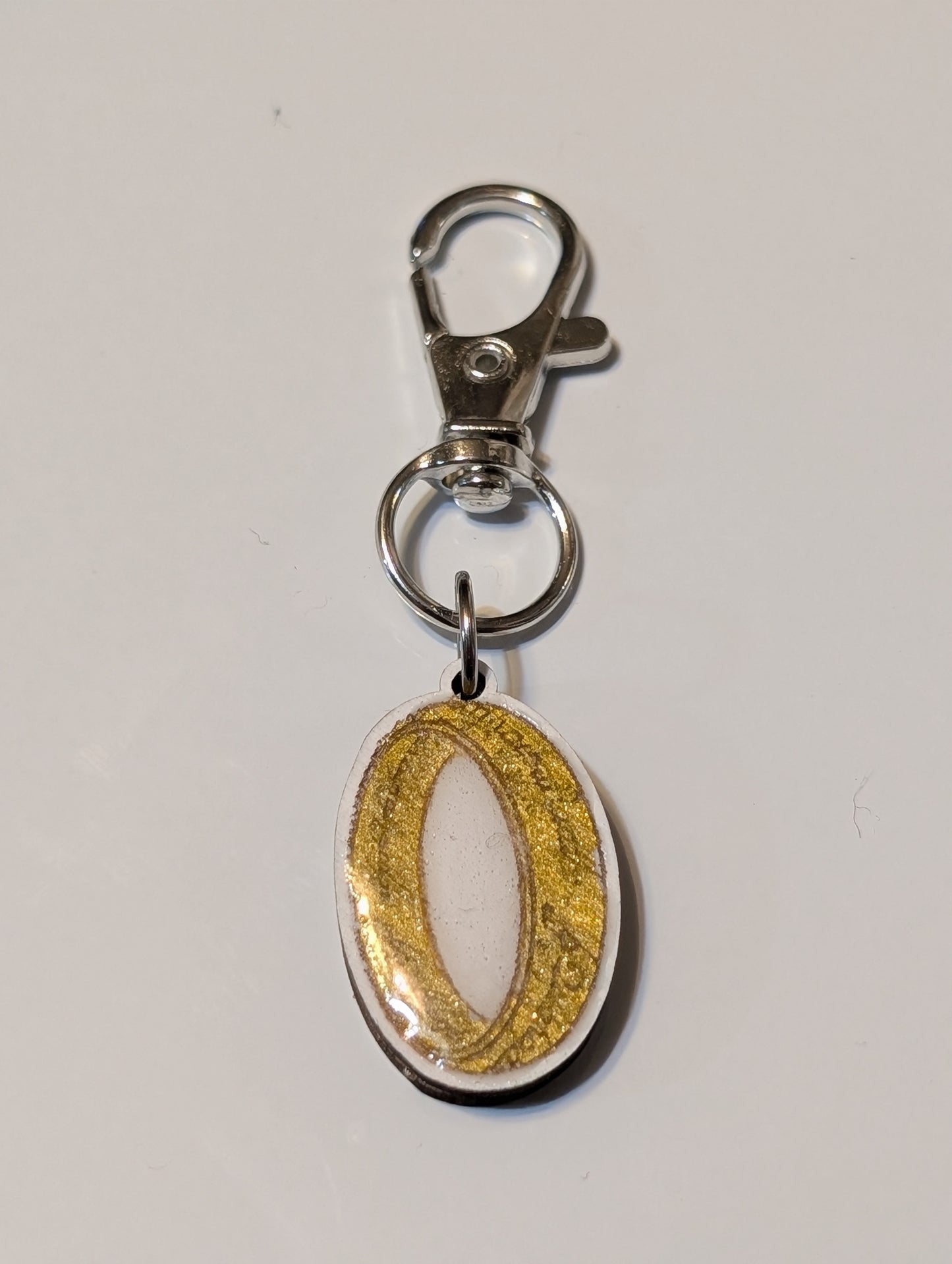 One Ring Stitch Marker or Zipper Pull