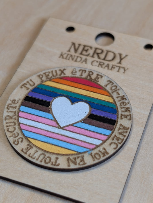 Tu peux etre toi-meme avec moi en toute securite Pin