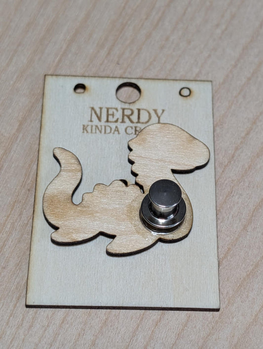 Golden Nessie Pin