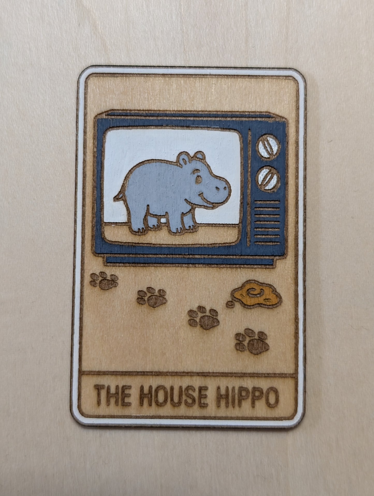 The House Hippo Tarot Magnet