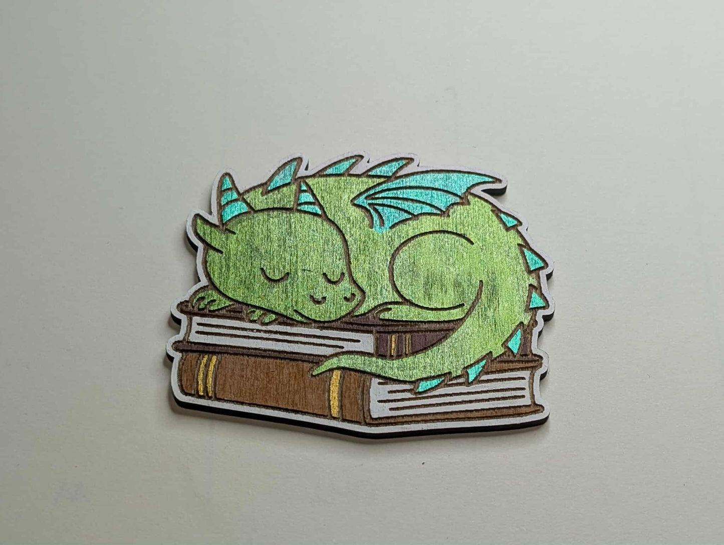 Shiny Book Dragon Magnet