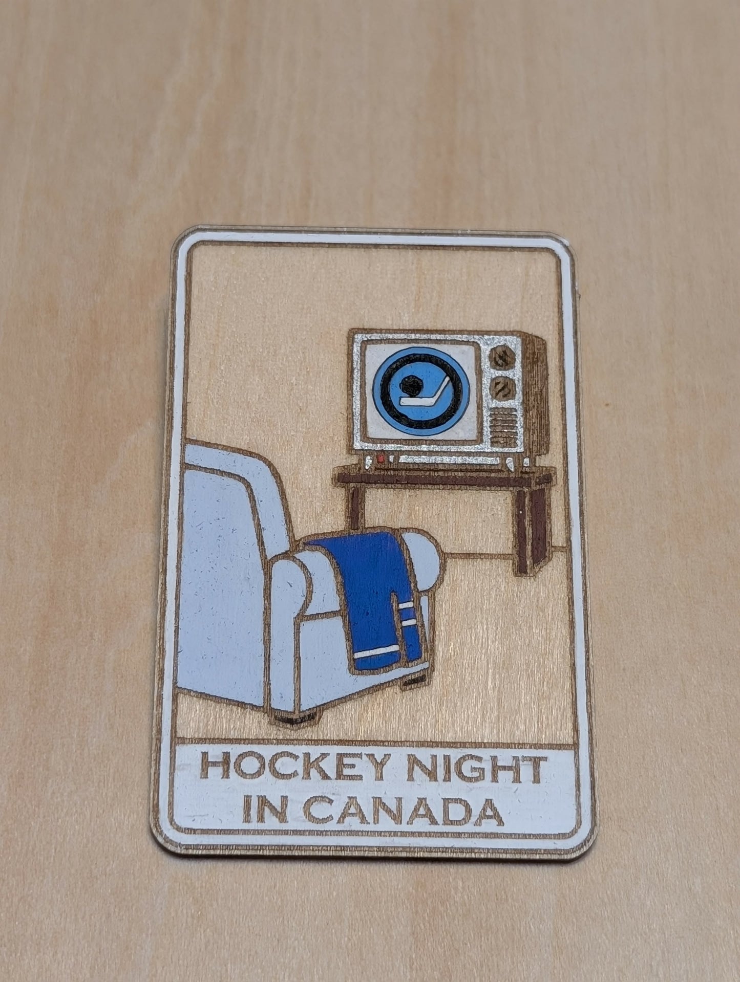 Vintage Hockey Night in Canada Magnet - 1952 - 1998