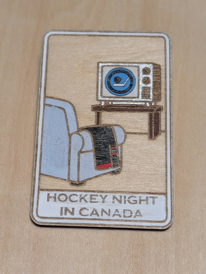 Vintage Hockey Night in Canada Magnet - 1952 - 1998
