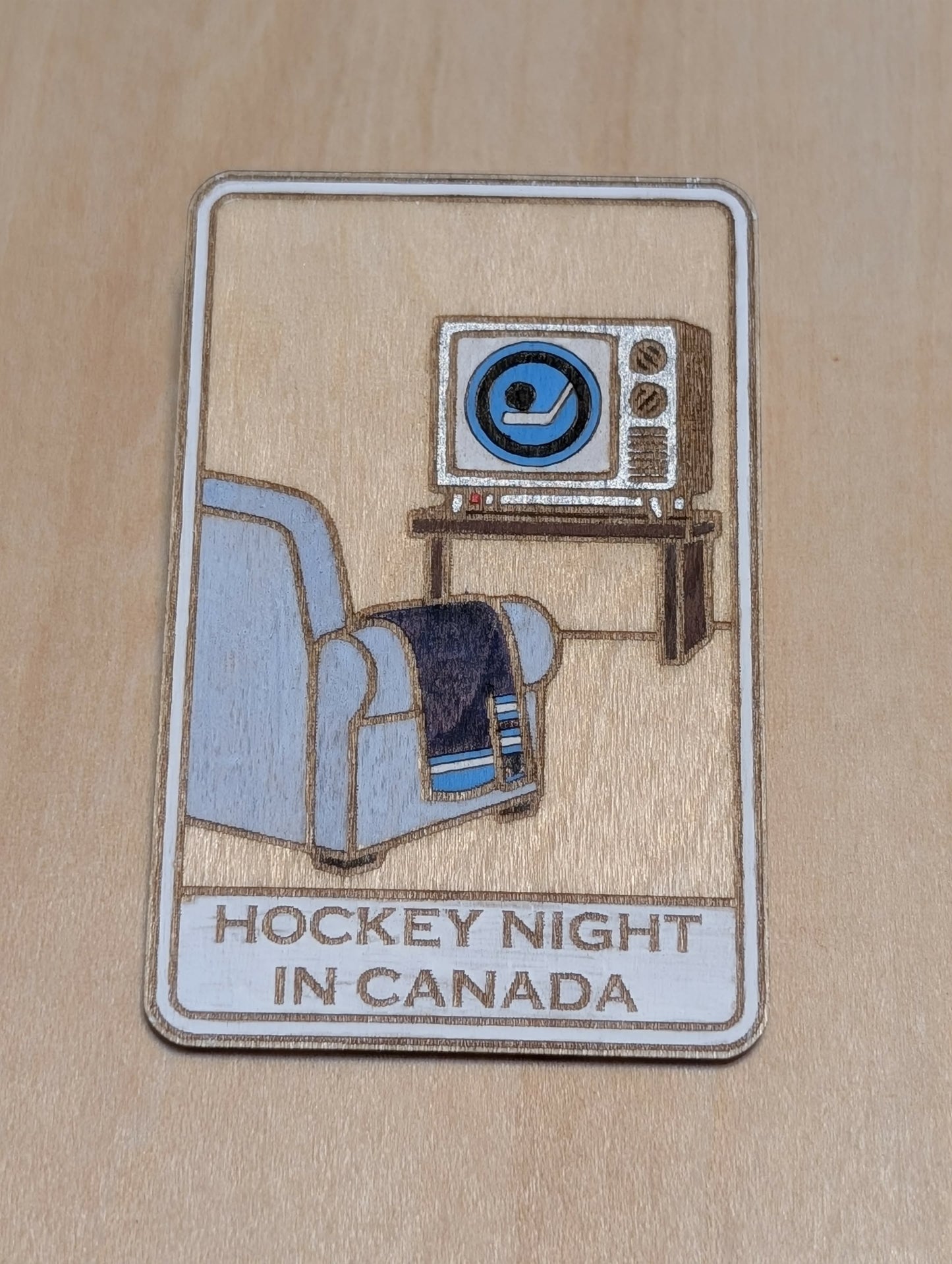 Vintage Hockey Night in Canada Magnet - 1952 - 1998
