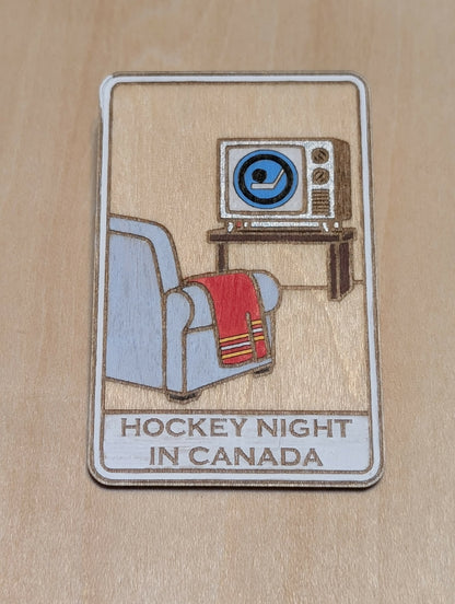 Vintage Hockey Night in Canada Magnet - 1952 - 1998