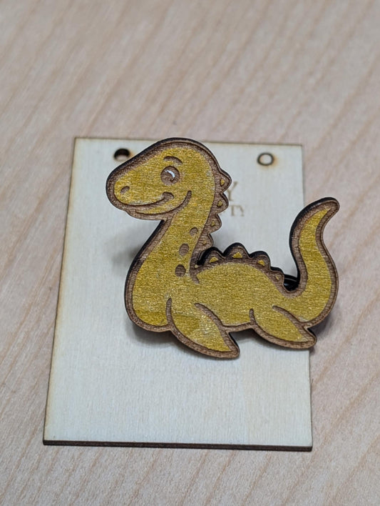 Golden Nessie Pin