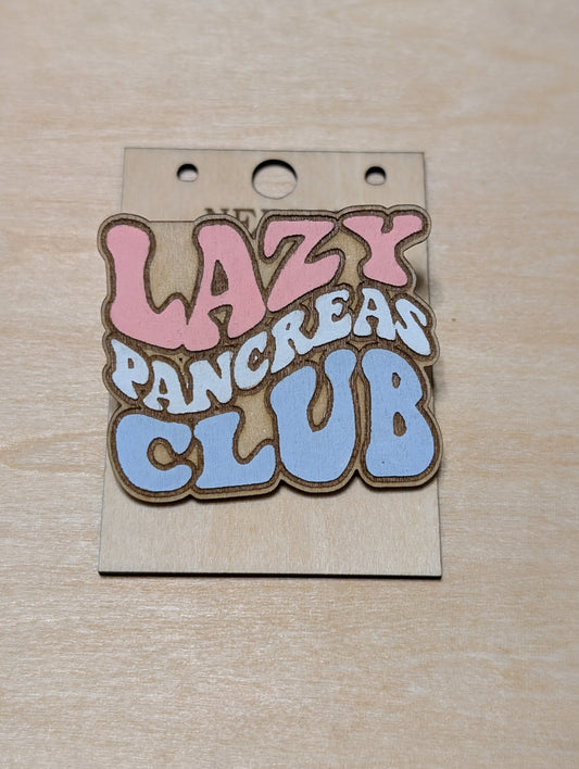 Lazy Pancreas Club Pin