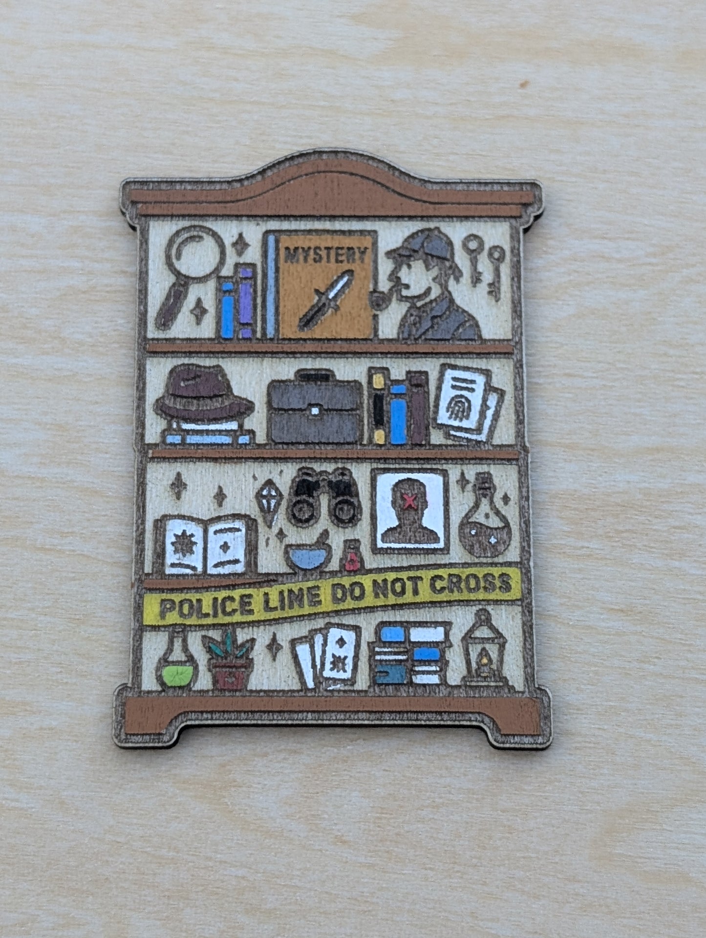 Mystery Thriller Bookshelf Magnet