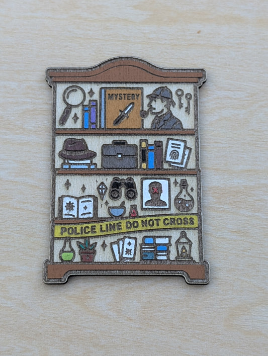 Mystery Thriller Bookshelf Magnet