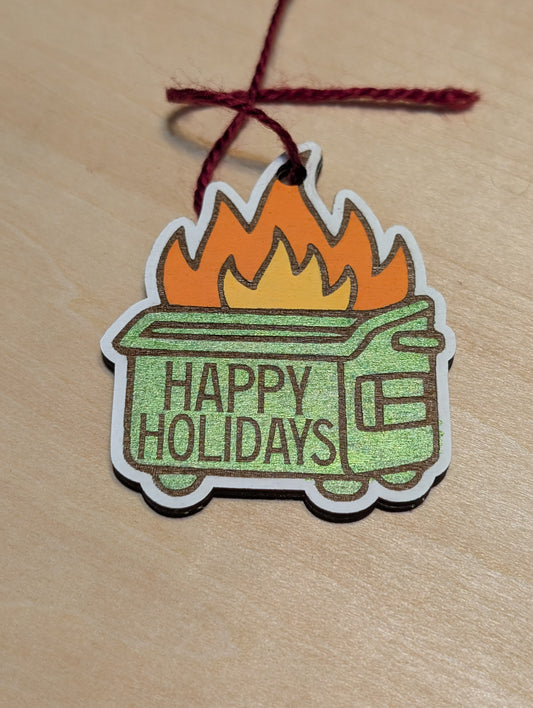 Happy Little Dumpster Ornament
