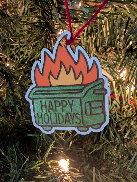 Happy Little Dumpster Ornament
