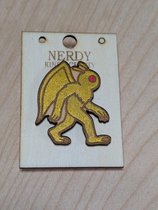 Golden Mothman Pin