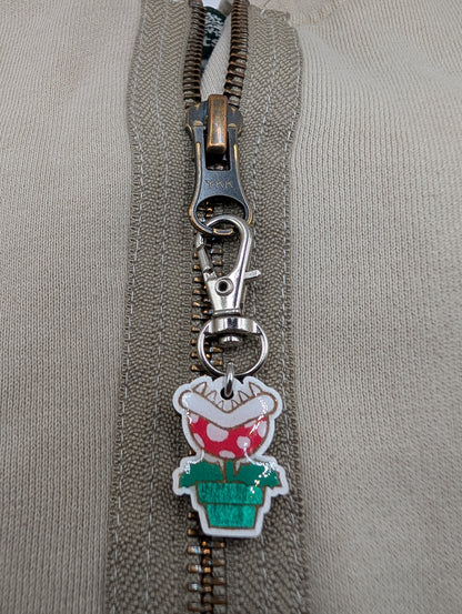 Piranha Plant Zipper Pull