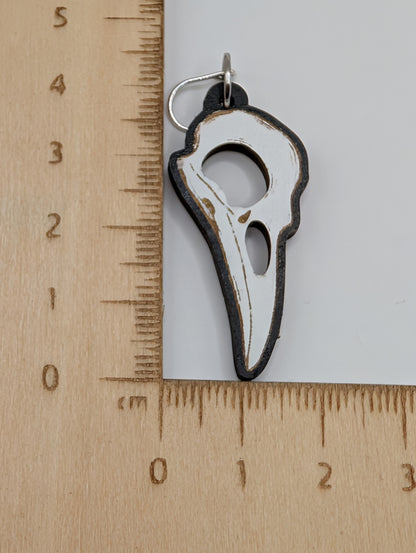 Raven Skull Dangles