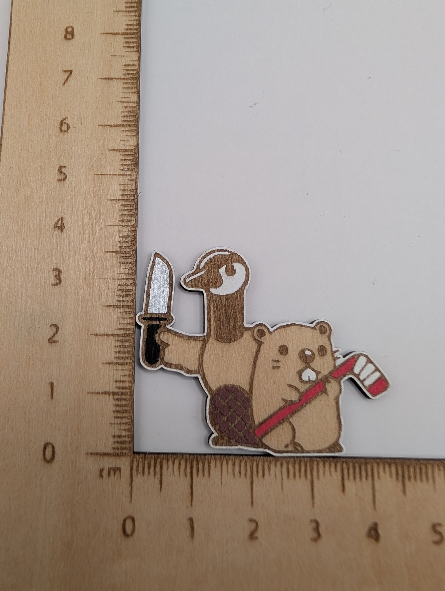 Goose and Beaver Pin