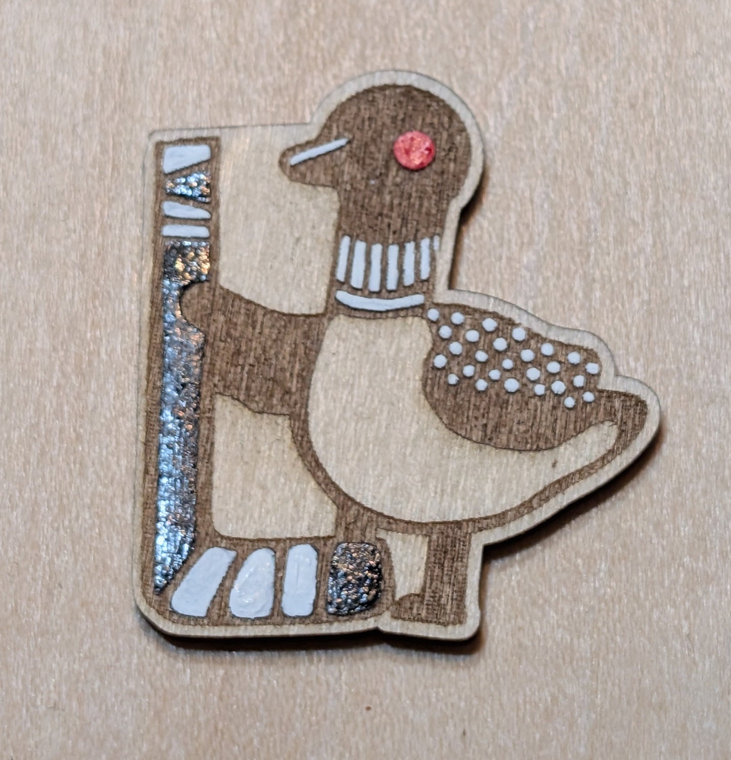 Hockey Loon Pin