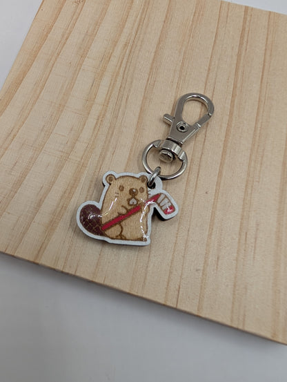 Beaver Stitch Marker or Zipper Pull
