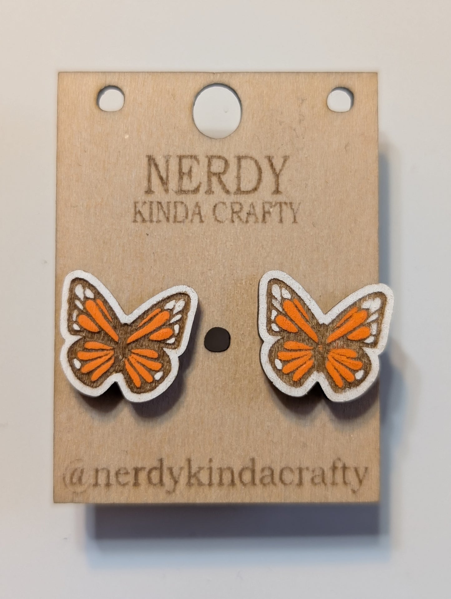 Monarch Butterfly Studs
