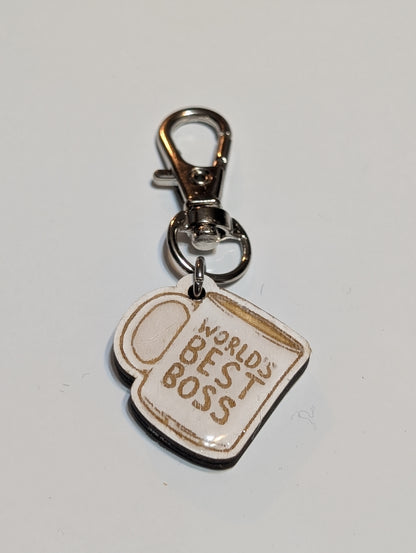 Worlds Best Boss Zipper Pull