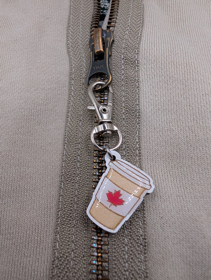 Canada Coffee Zipper Pull