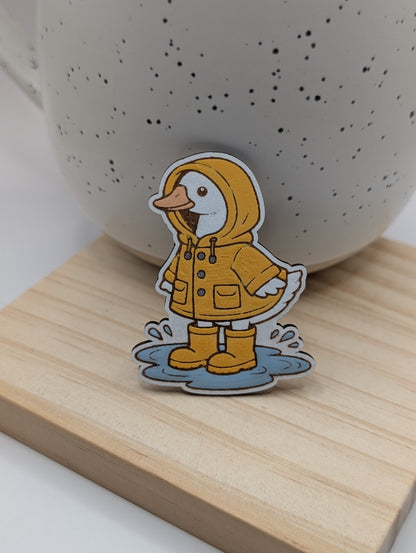 Raincoat Goose Magnet
