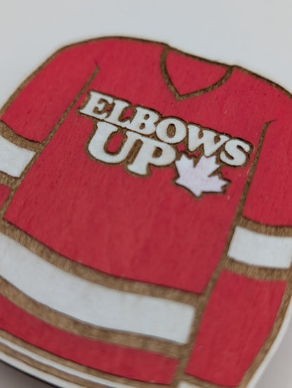 Elbows Up Jersey Magnet