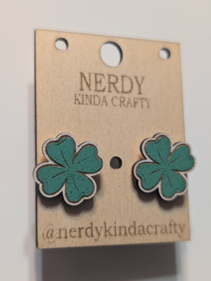 Four-Leafed Clover studs