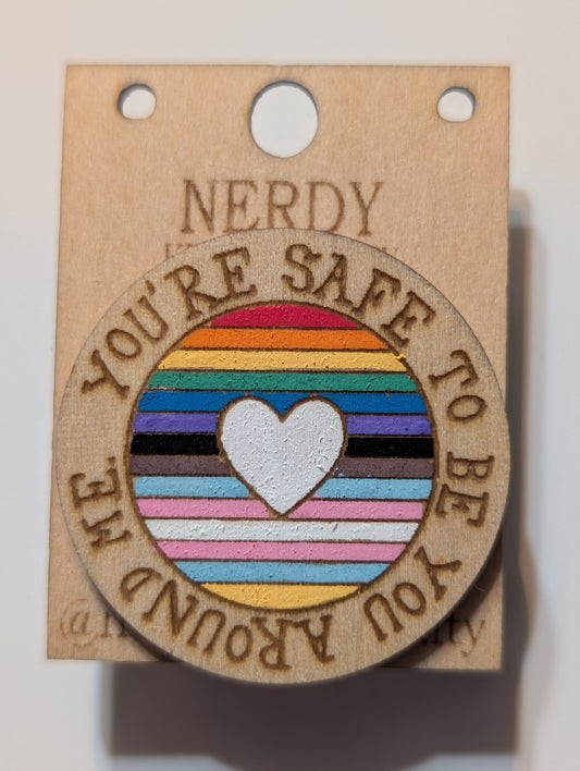 You Are Safe Pin