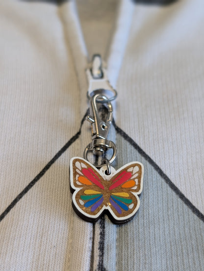 Pride Butterfly Zipper Pull