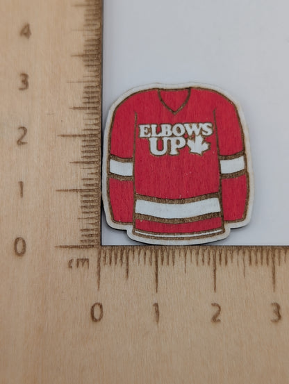 Elbows Up Jersey Pin