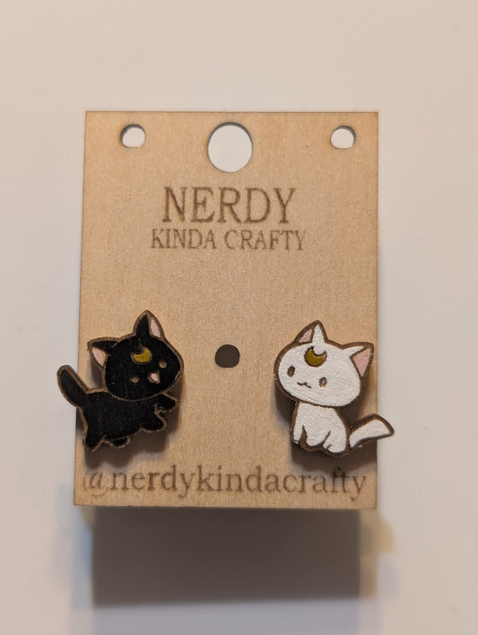 Moon Cat Studs