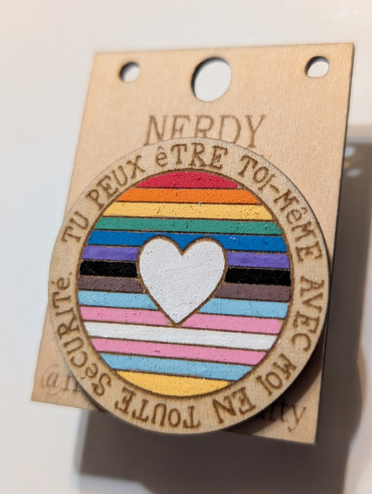 Tu peux etre toi-meme avec moi en toute securite Pin