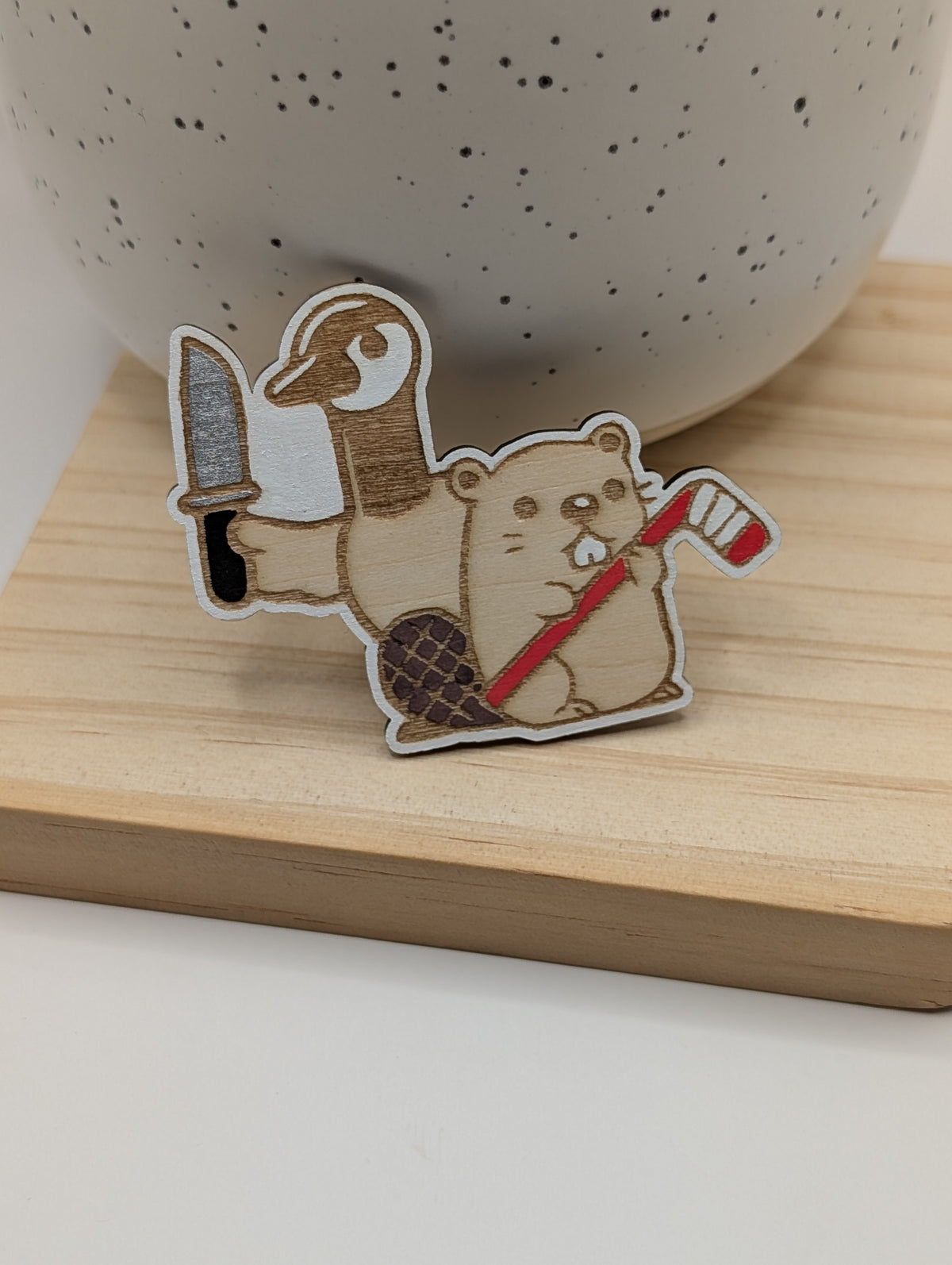 Goose and Beaver Magnet