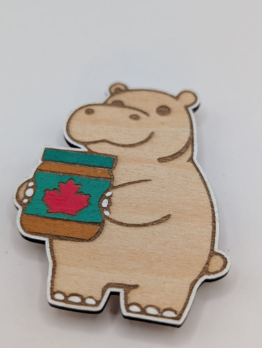 House Hippo Magnet