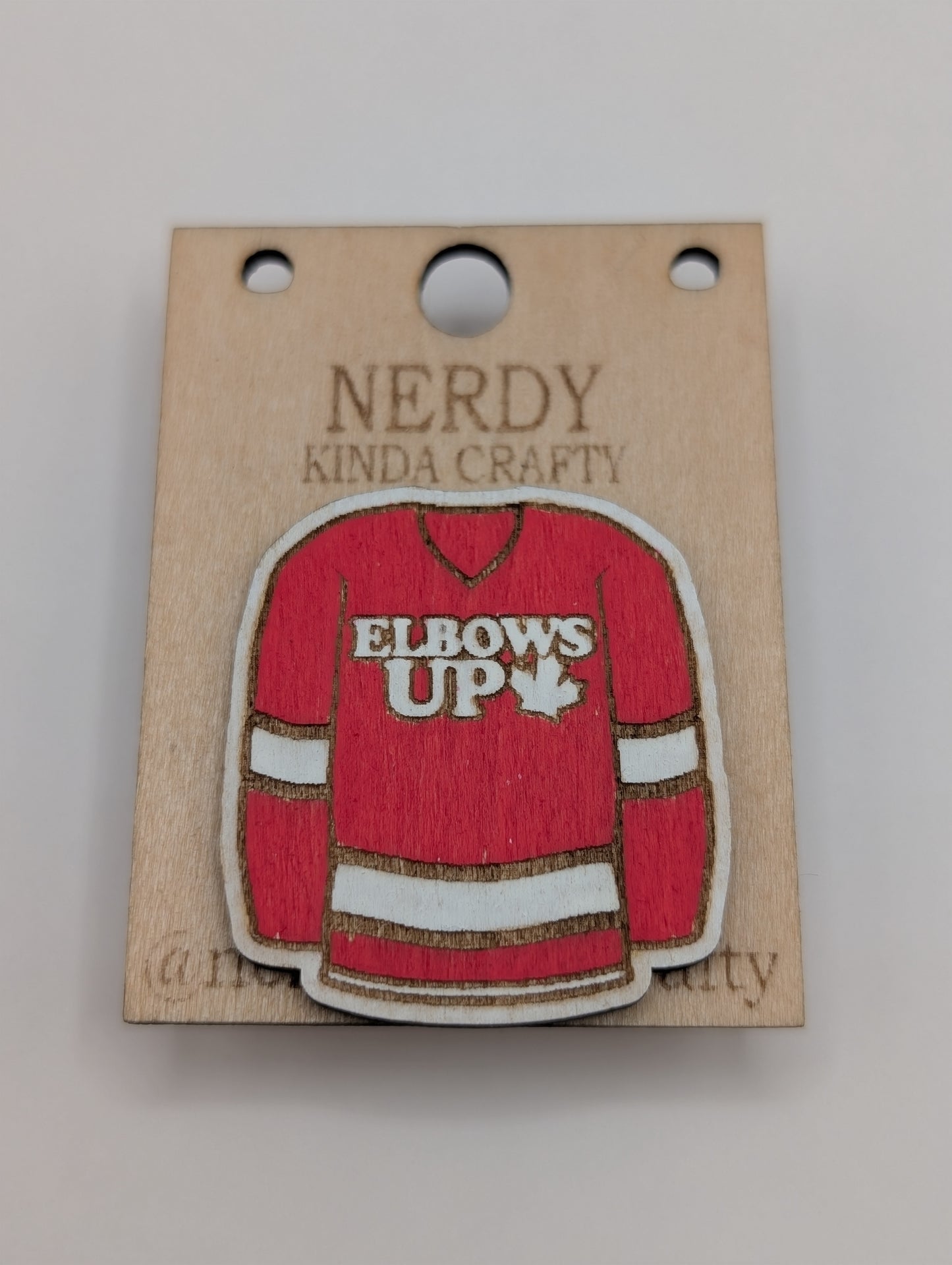 Elbows Up Jersey Pin