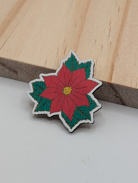 Poinsettia Pin