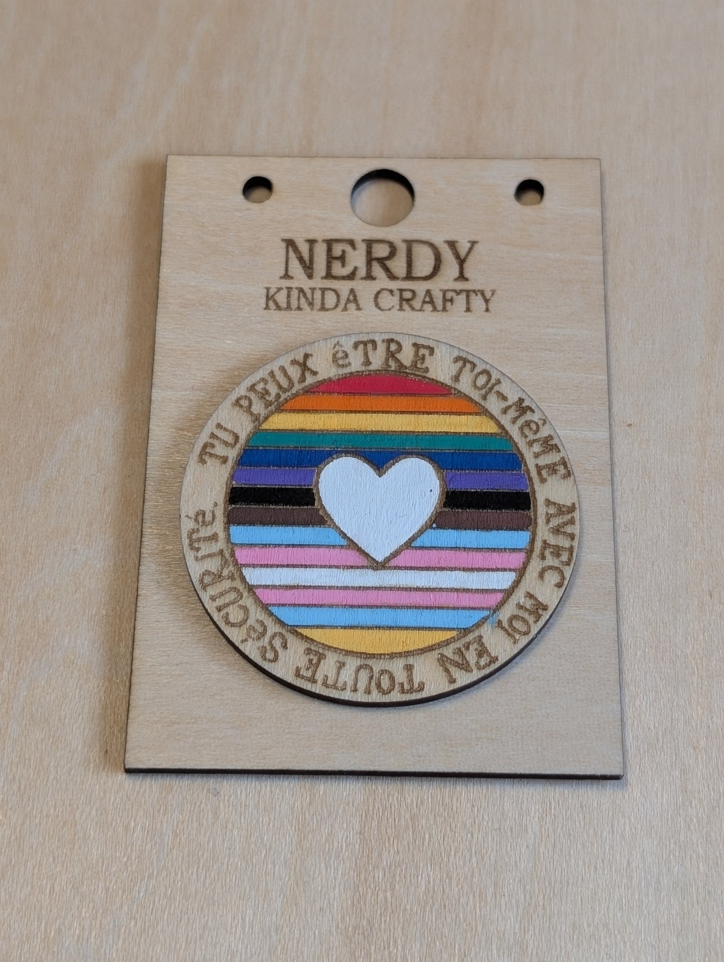 Tu peux etre toi-meme avec moi en toute securite Pin