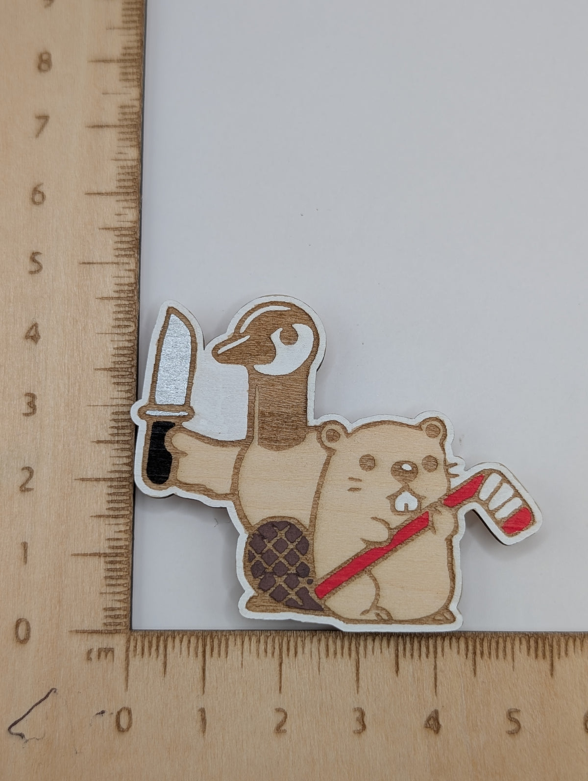 Goose and Beaver Magnet
