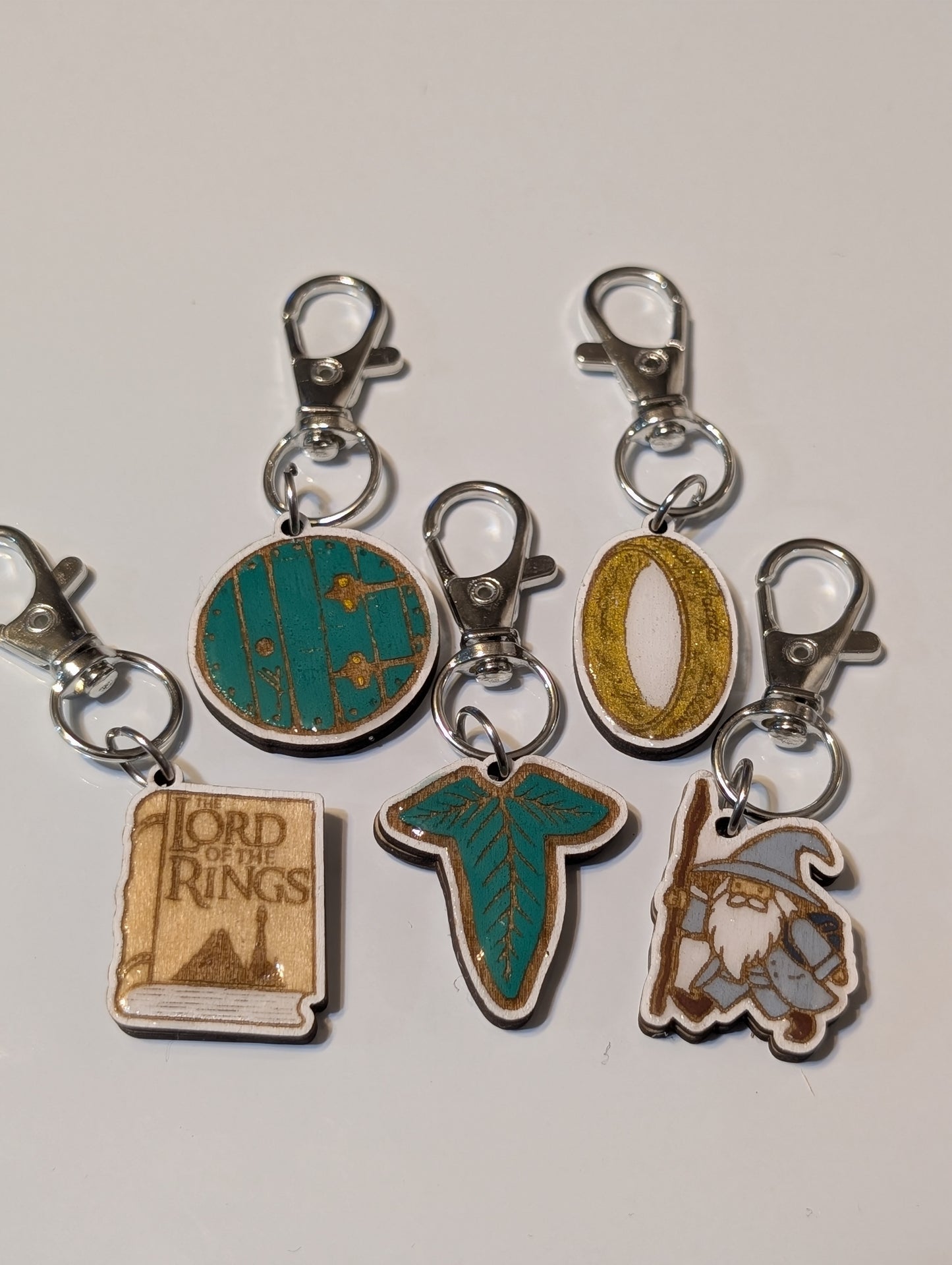LOTR Stitch Markers or Zipper Pulls