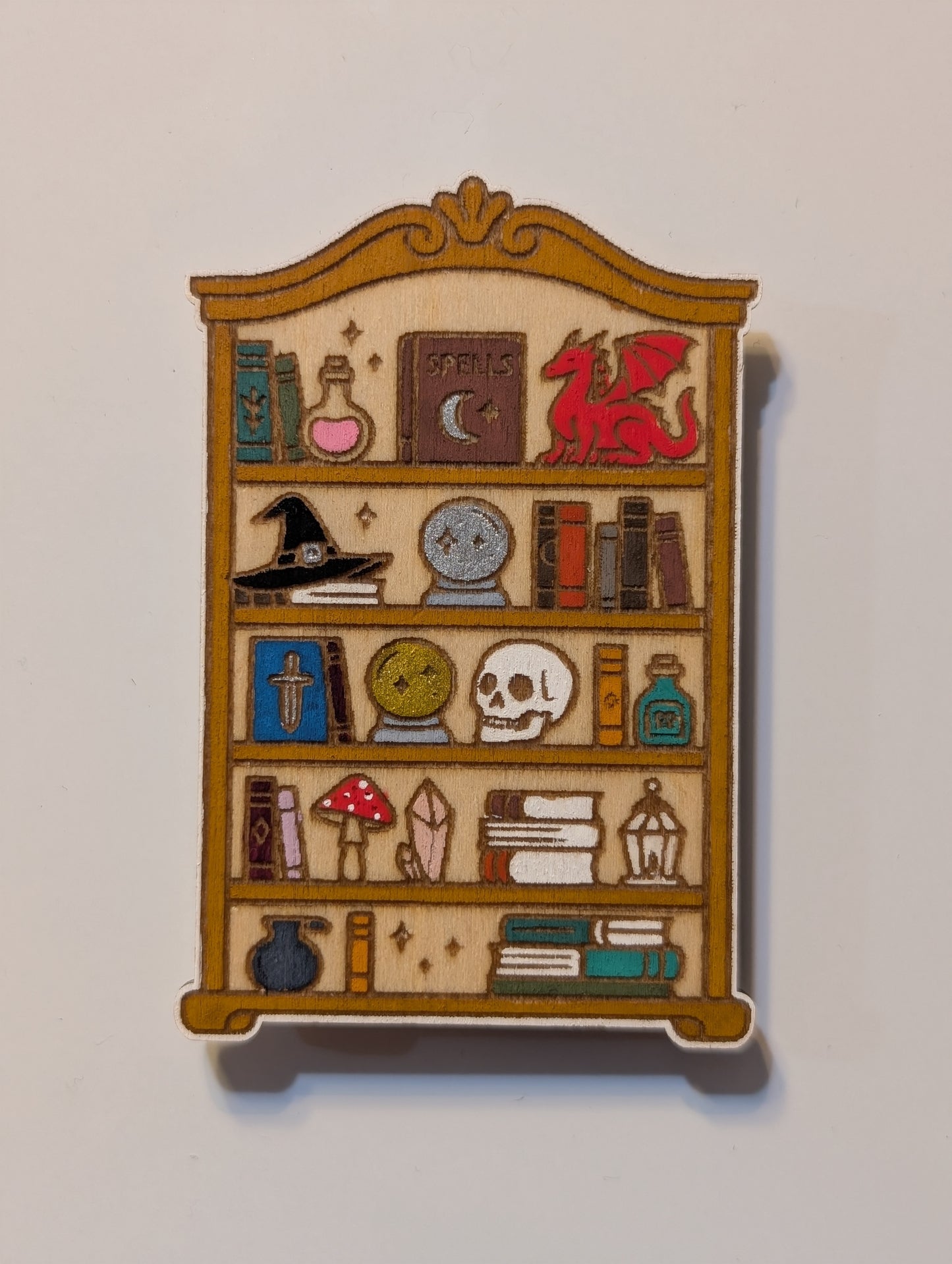 Fantasy Bookshelf Magnet