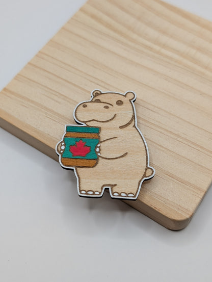 House Hippo Magnet