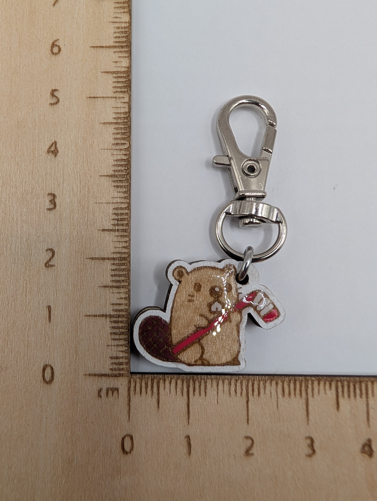 Beaver Stitch Marker or Zipper Pull
