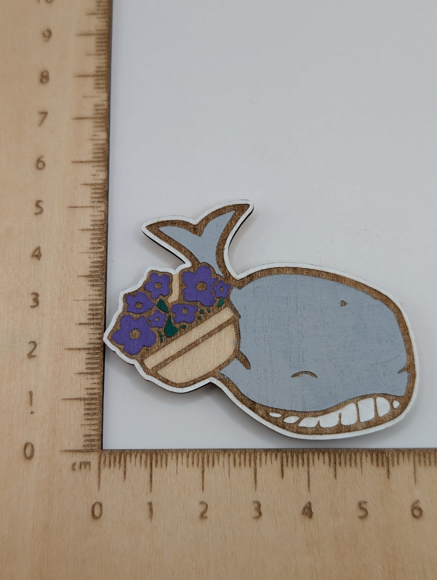 Whale and Petunia Magnet