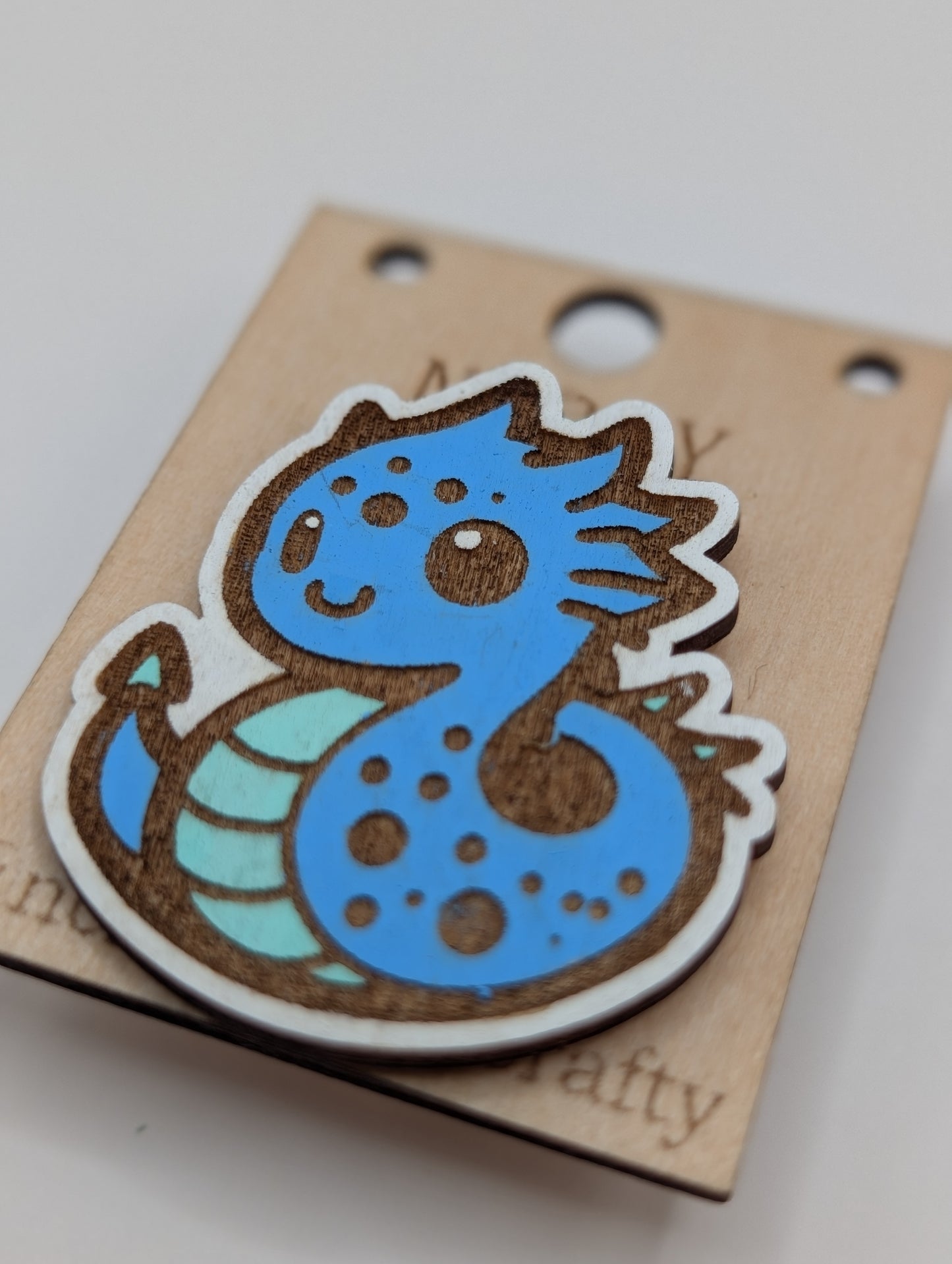 Broche Dragon Bleu