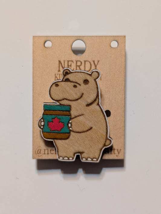 House Hippo Pin