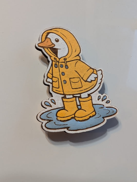 Raincoat Goose Magnet