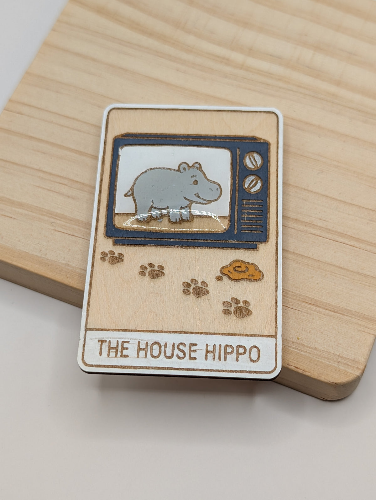 The House Hippo Tarot Magnet
